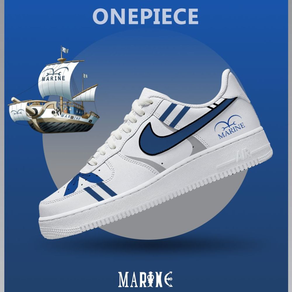 Marine One Piece AF1 Shoes