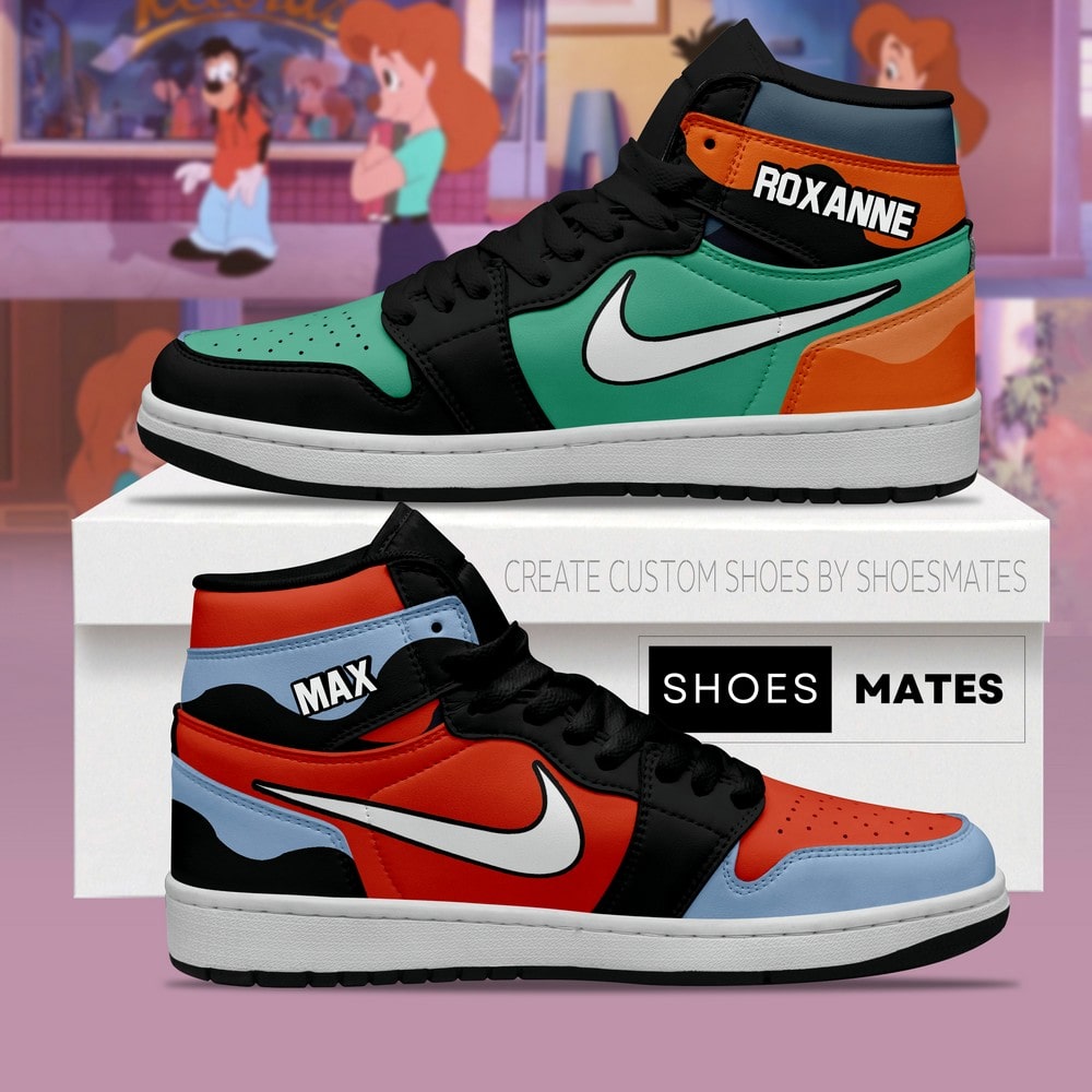 Max & Roxanne Air Jordan 1 High Top Shoes