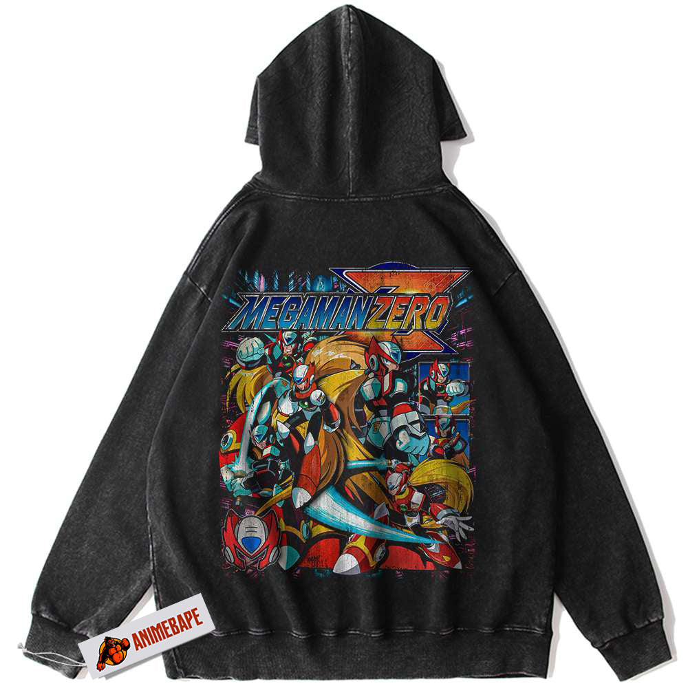 Mega Man Zero Vintage Game Hoodie for Fans and Collectors