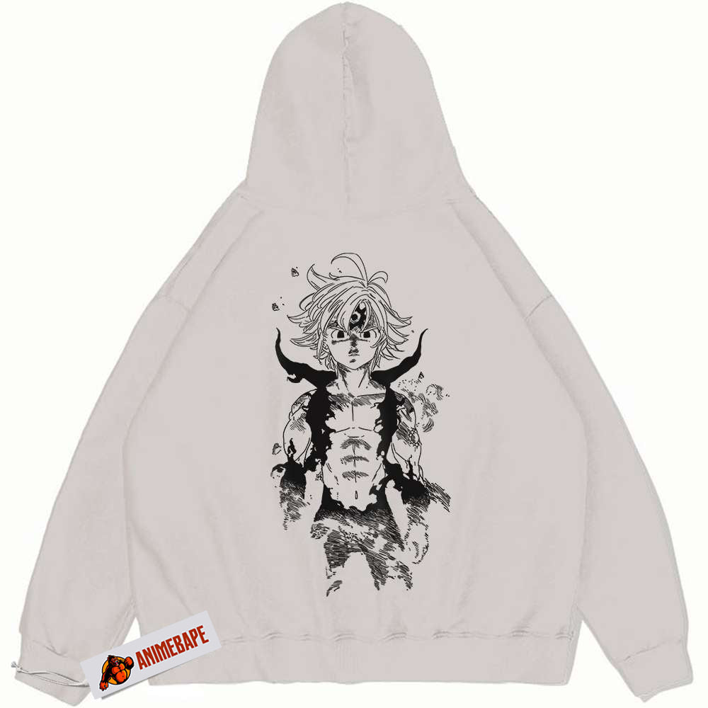 Seven Deadly Sins Meliodas Vintage Anime Hoodie for Fans