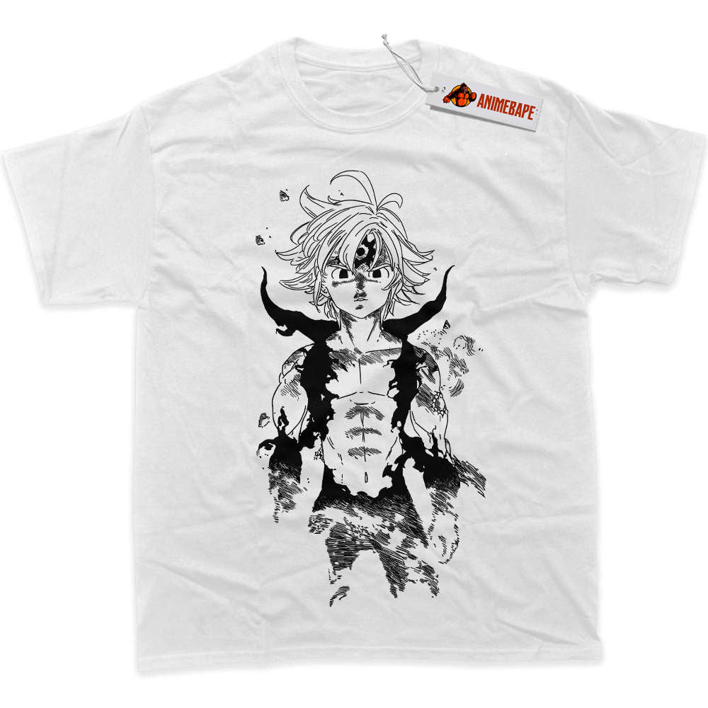 Seven Deadly Sins Meliodas Graphic T-Shirt, Anime Apparel