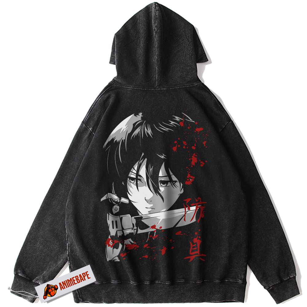 Mikasa Ackerman Attack on Titan Vintage Hoodie, AOT Anime Hoodie