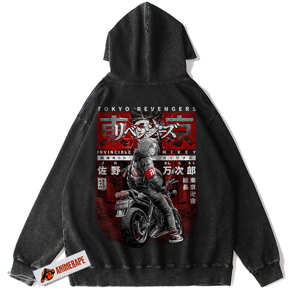 Tokyo Revengers Anime Vintage Hoodie for Men, Mikey Hoodie