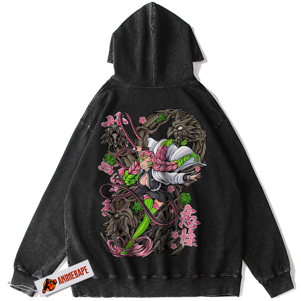 Demon Slayer Mitsuri Kanroji Vintage Hoodie, Anime Hoodie