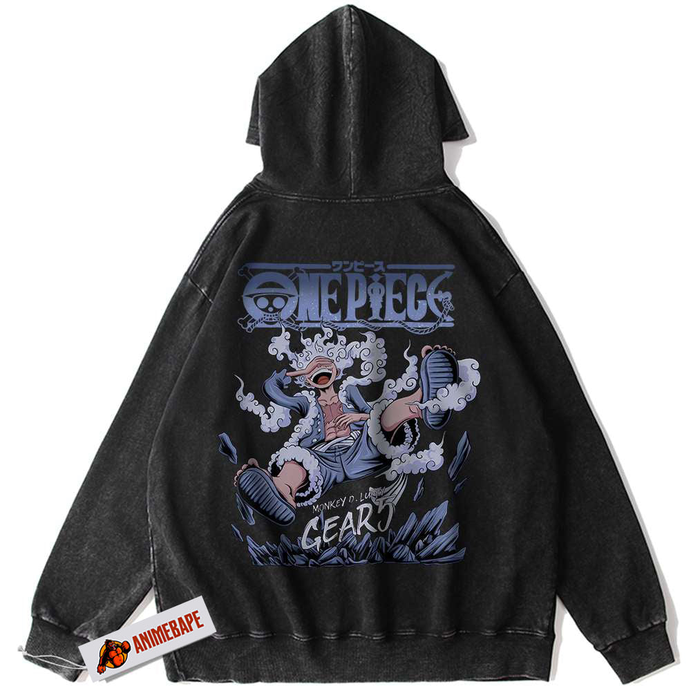 Gear 5 Monkey D Luffy Hoodie, One Piece Vintage Anime Hoodie