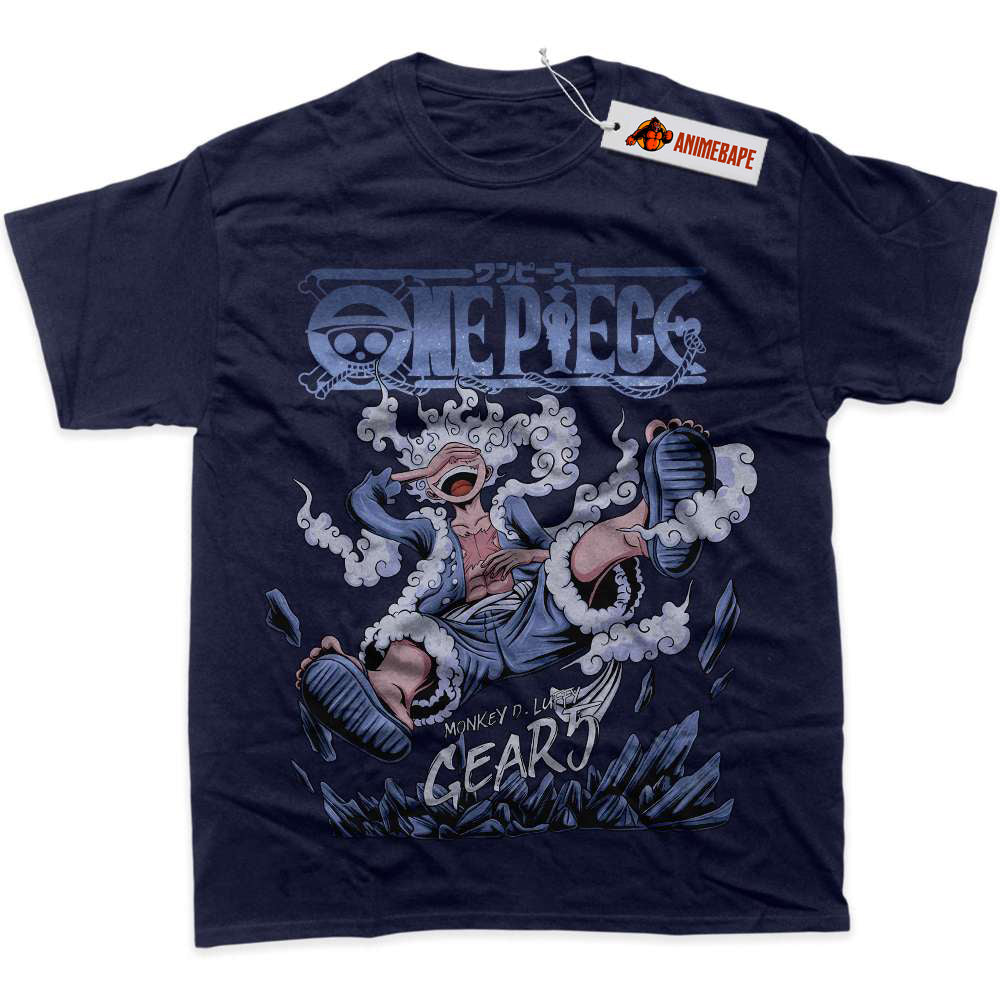 Gear 5 Monkey D Luffy Shirt, One Piece Anime Graphic T-Shirt