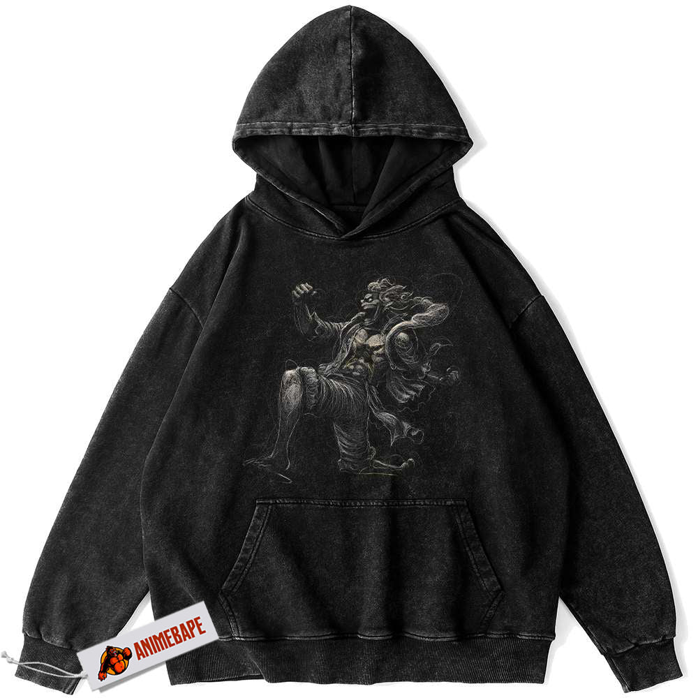 One Piece Monkey D Luffy Vintage Anime Hoodie for Fans