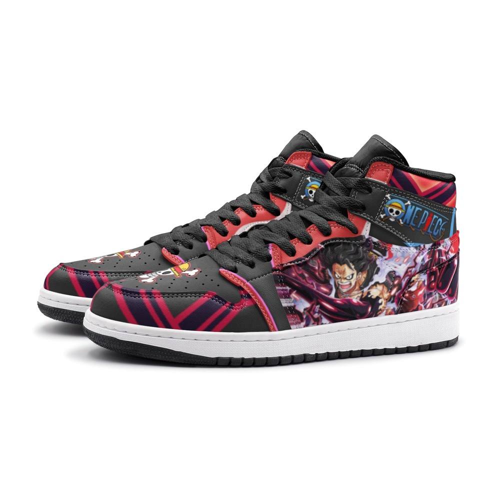 Monkey D. Luffy Gear 4th Snake Man One Piece Air Jordan 1 High Top Shoes