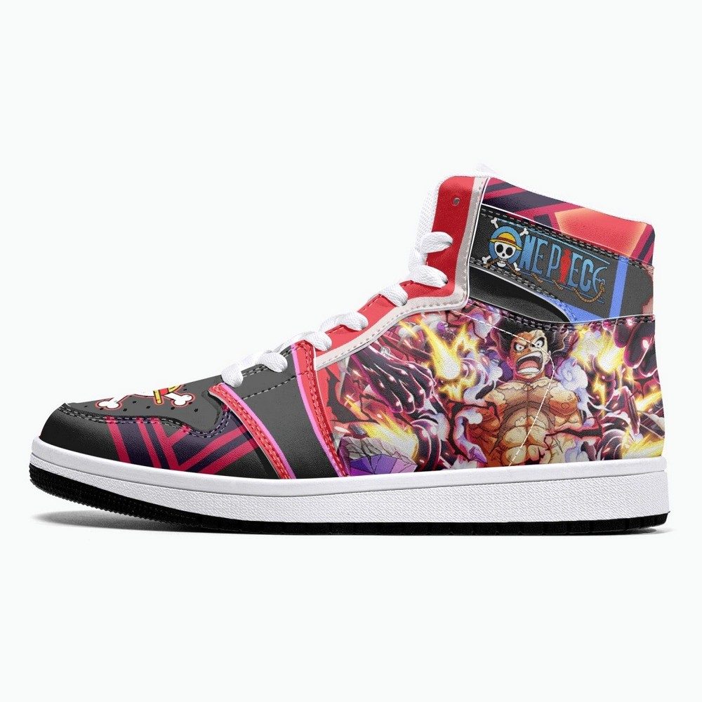 Monkey D. Luffy Gear 4th Snake Man One Piece JD1 High Top Shoes