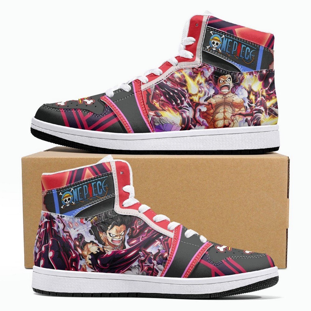 Monkey D. Luffy Gear 4th Snake Man One Piece JD1 High Top Shoes