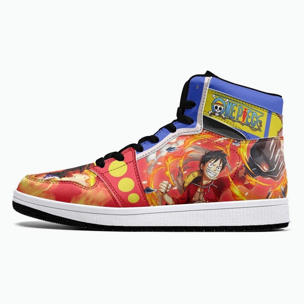 Monkey D. Luffy Red Hawk One Piece JD1 High Top Shoes