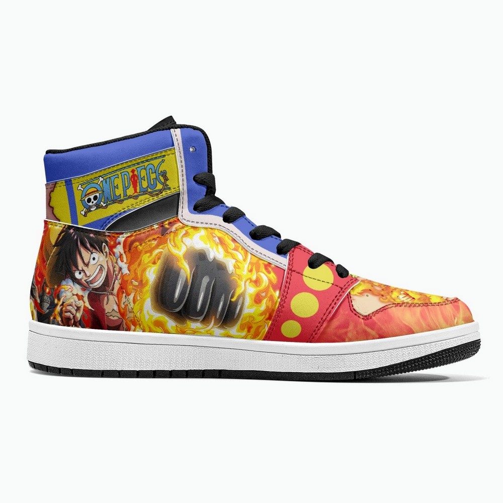 Monkey D. Luffy Red Hawk One Piece JD1 High Top Shoes