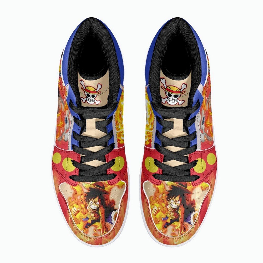 Monkey D. Luffy Red Hawk One Piece JD1 High Top Shoes