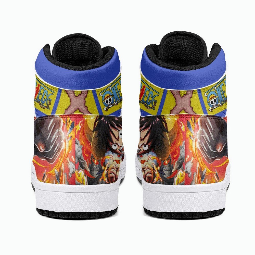 Monkey D. Luffy Red Hawk One Piece JD1 High Top Shoes