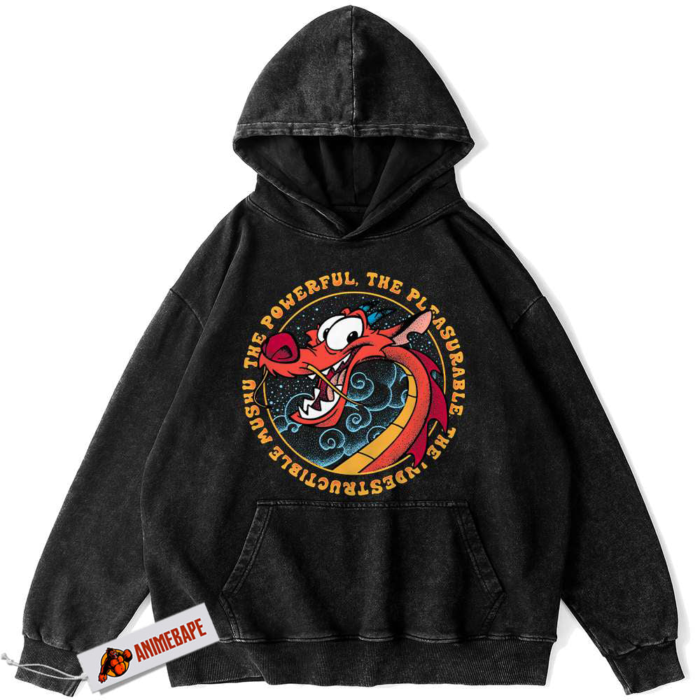 Disney Mulan Vintage Mushu Hoodie for Animated Film Fans