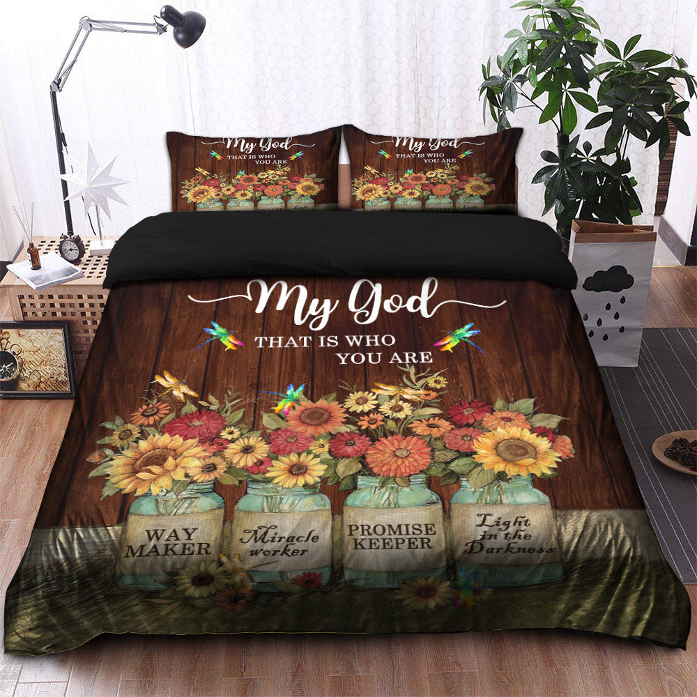 Who You Are Bedding Set with Duvet Cover and 2 Pillowcases