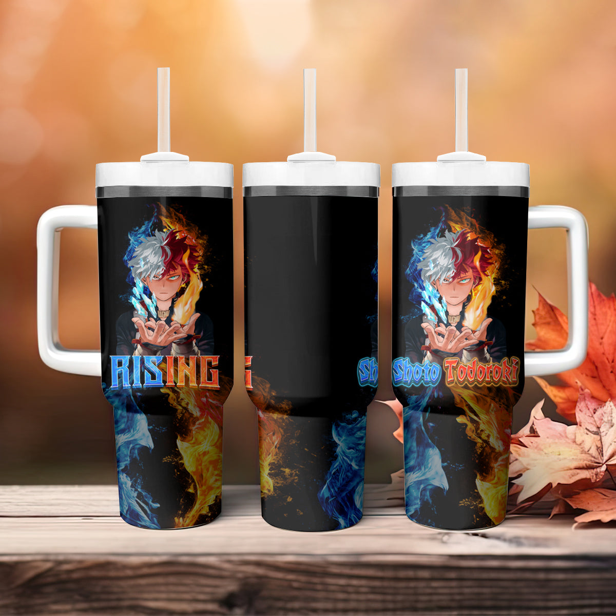 My Hero Academia Shoto Todoroki Rising Large Tumbler