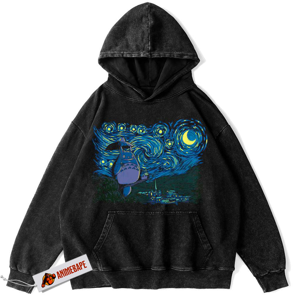 My Neighbor Totoro Vintage Anime Hoodie, Studio Ghibli Hoodie