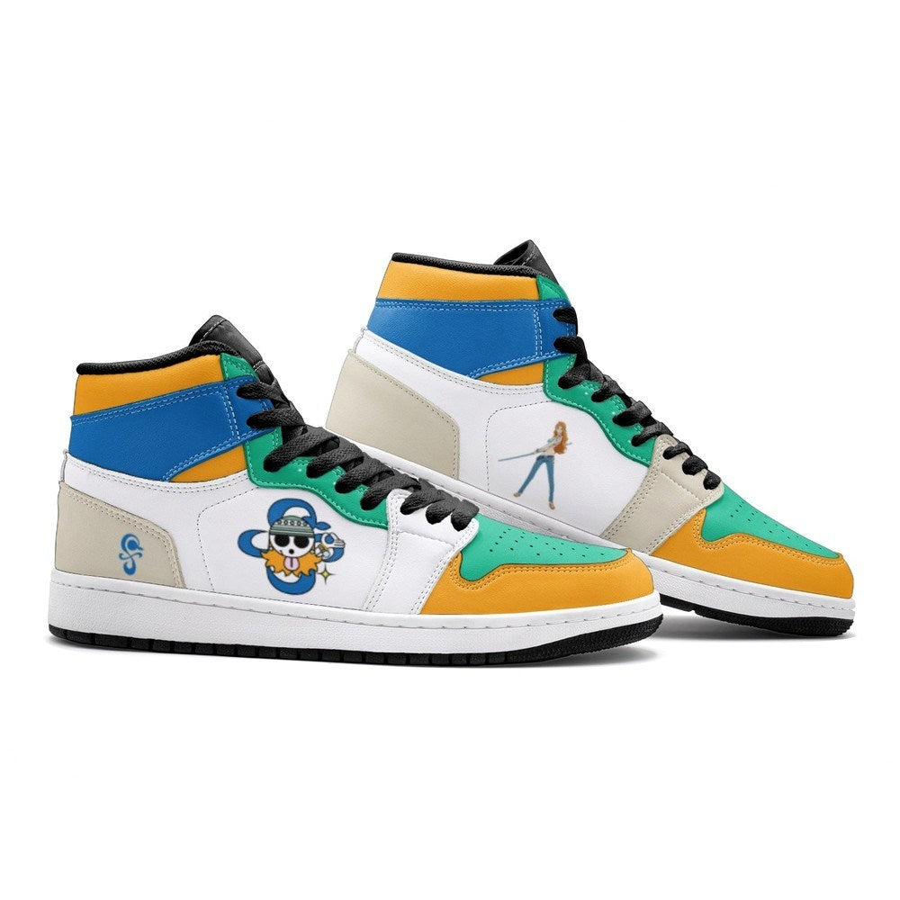 Nami One Piece Air Jordan 1 High Top Shoes
