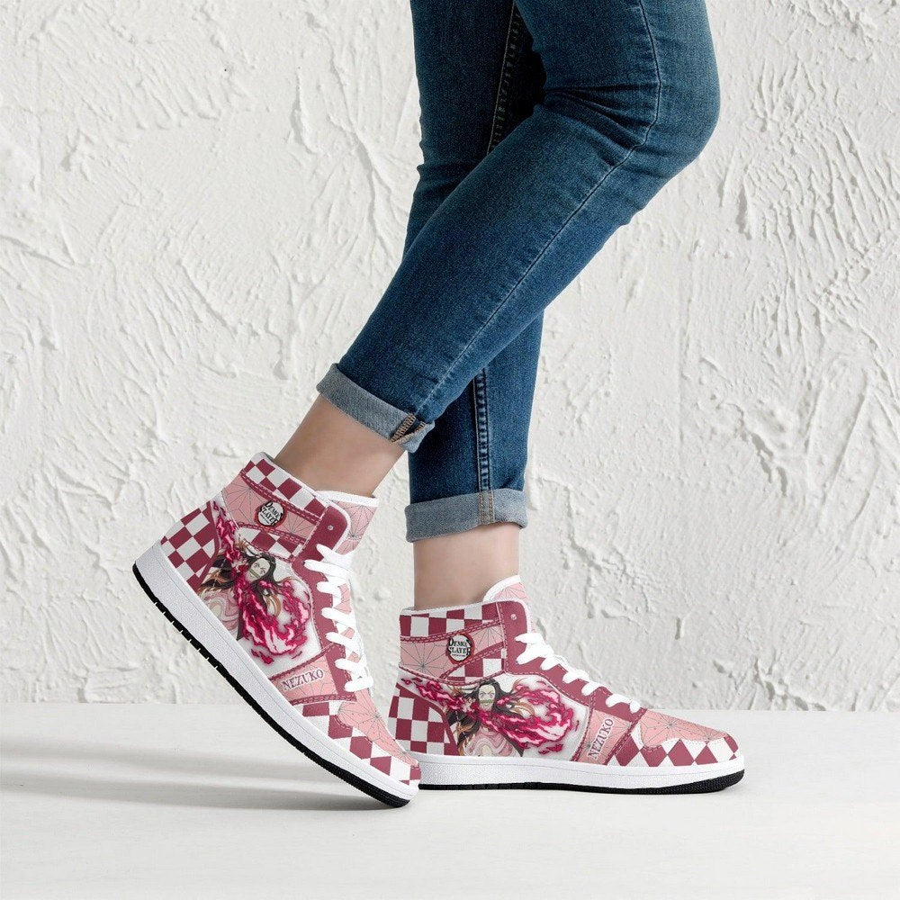 Nezuko Kamado Demon Slayer JD1 High Top Shoes