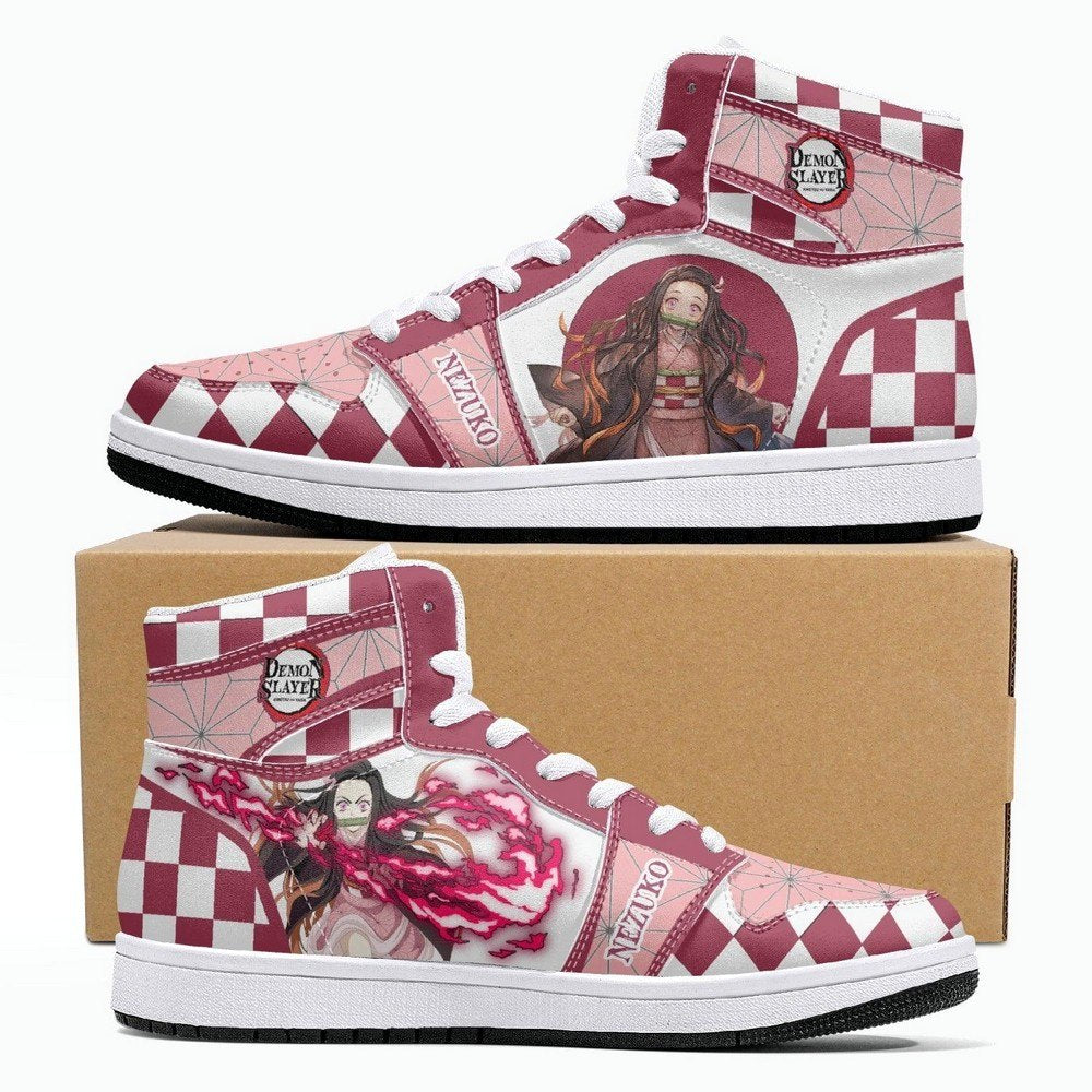 Nezuko Kamado Demon Slayer JD1 High Top Shoes