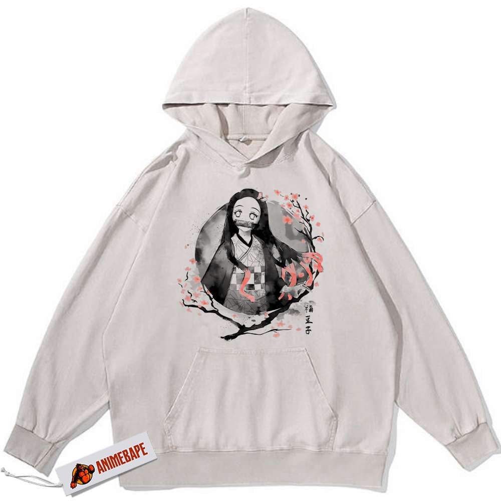 Demon Slayer Nezuko Kamado Vintage Hoodie | Anime Hoodie for Fans