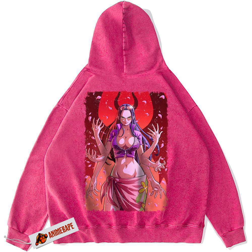 Nico Robin Vintage Hoodie, One Piece Anime Hoodie for Fans