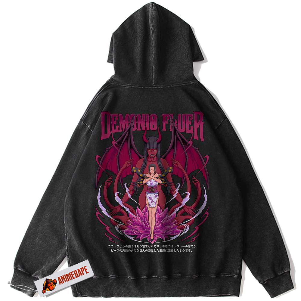 Nico Robin One Piece Hoodie, Vintage Anime Hoodie for Fans
