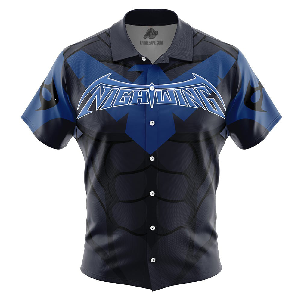 Nightwing DC Comics Button Up Hawaiian Shirt