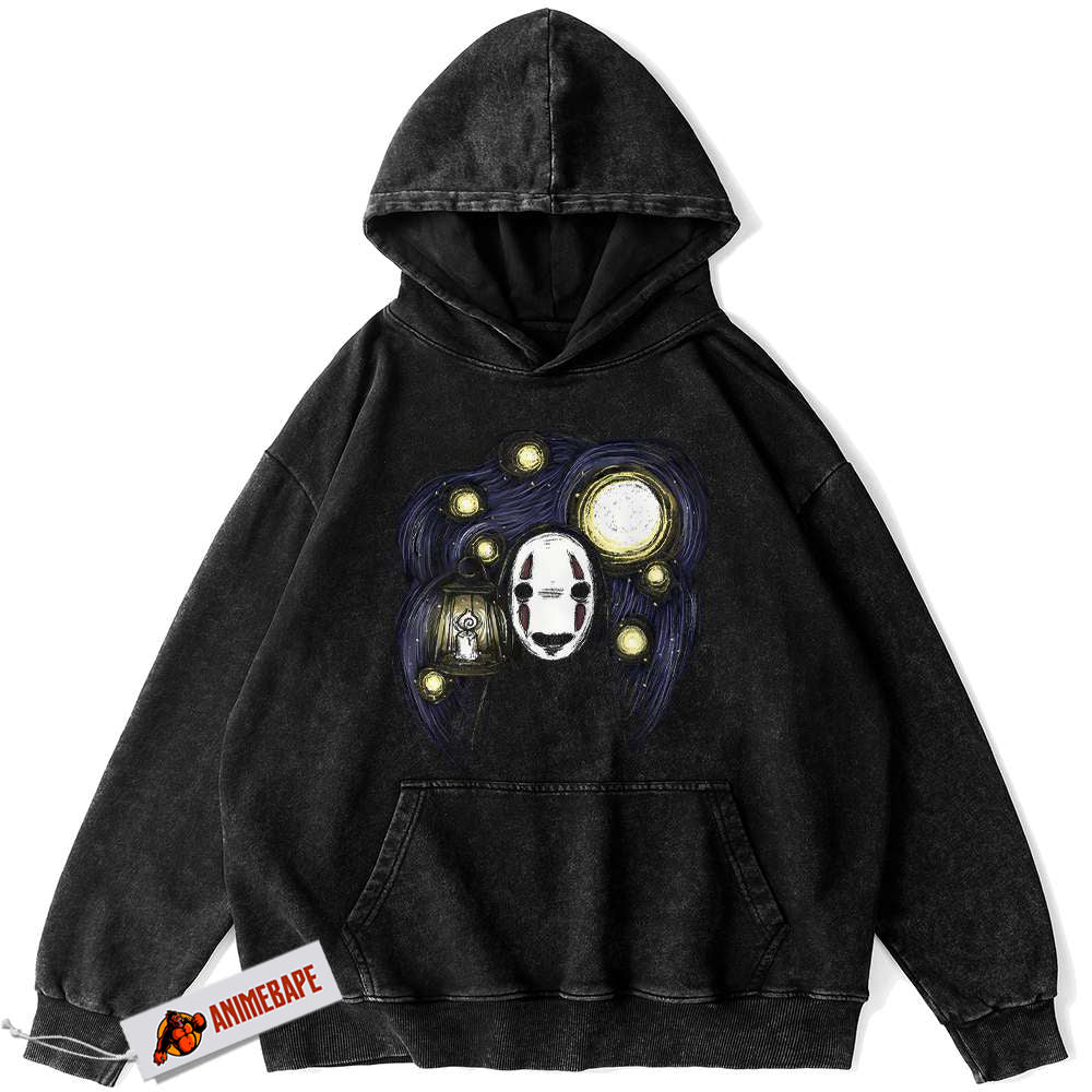 Spirited Away Vintage No Face Hoodie, Studio Ghibli Anime Hoodie