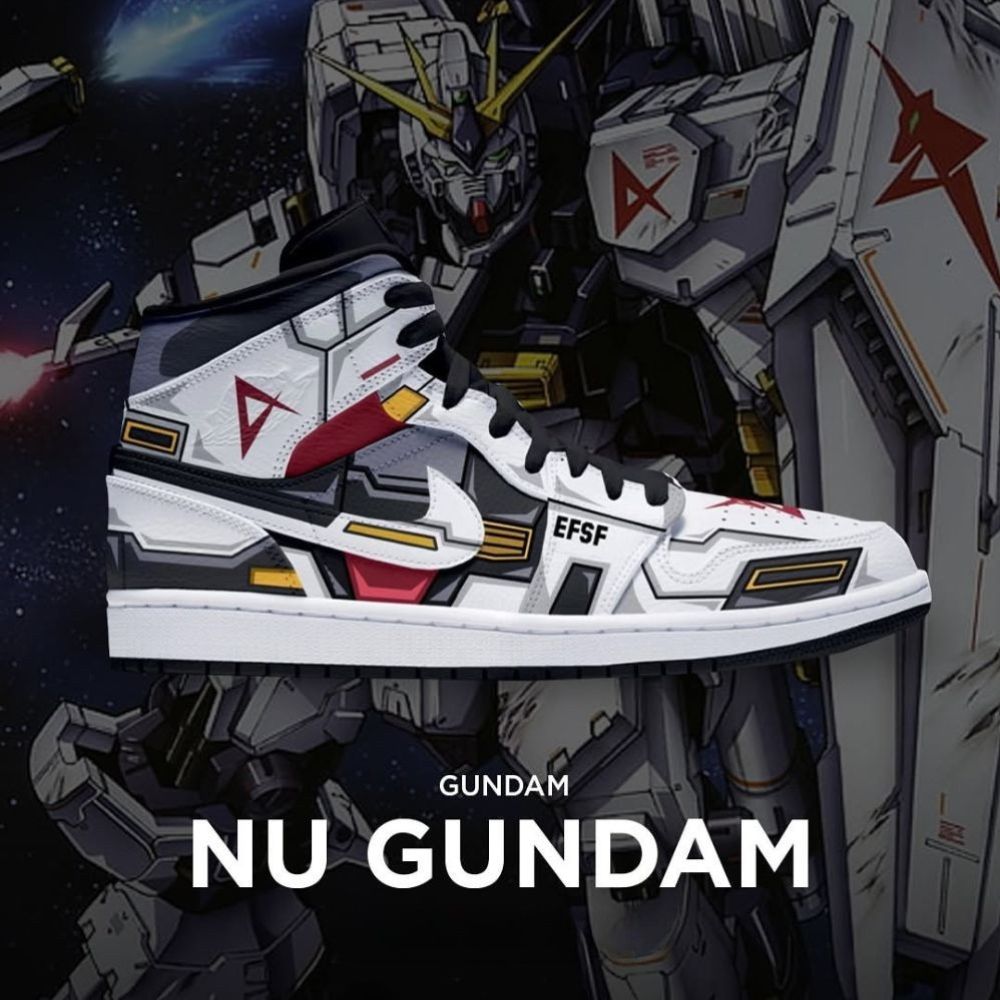 Nu Gundam Gundam High Top Shoes