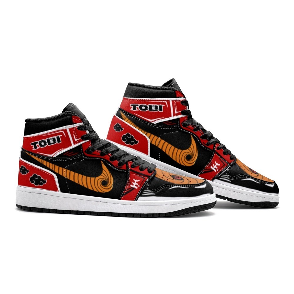 Obito Tobi Clan Red Cloud Ninja J1 High Top Shoes