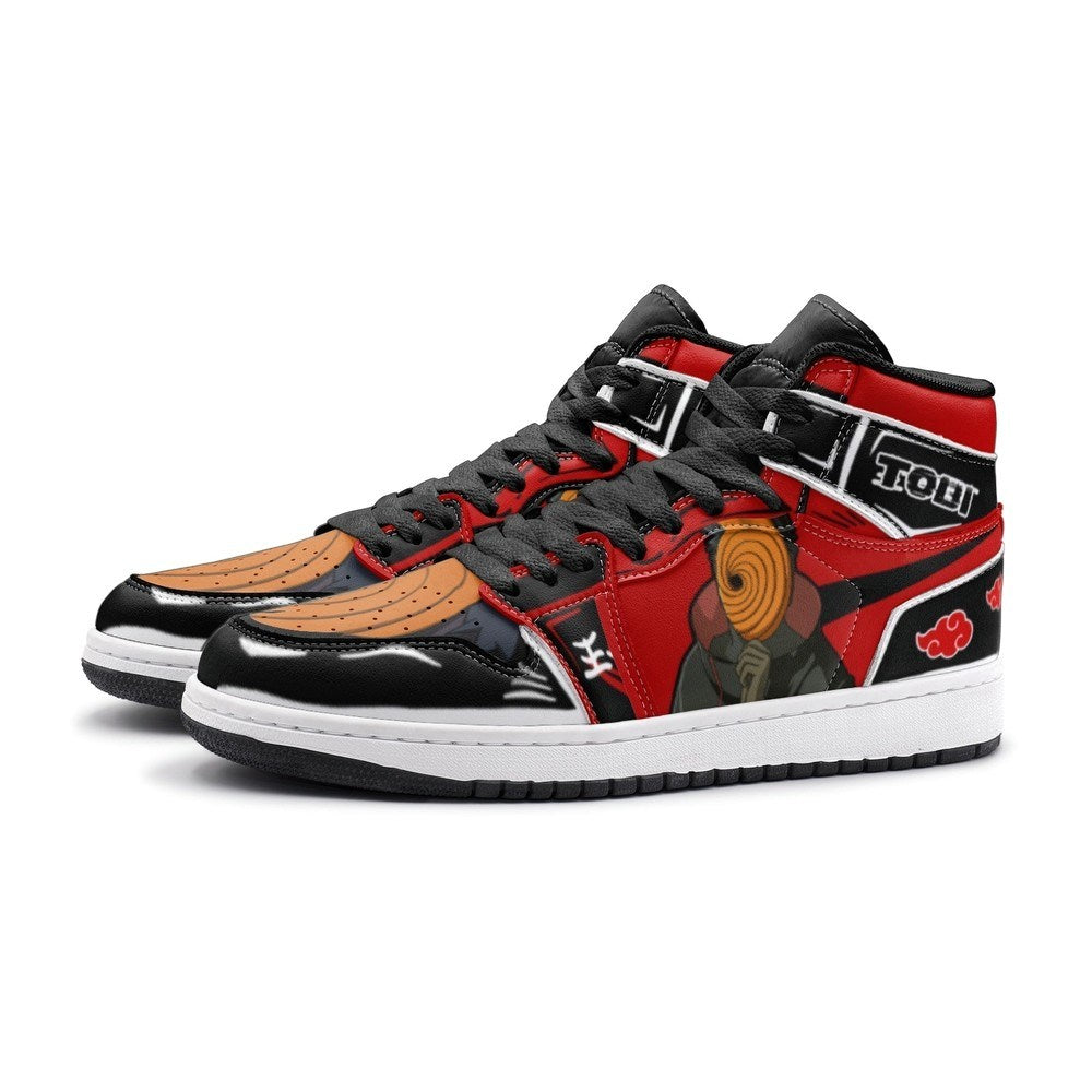 Obito Tobi Clan Red Cloud Ninja J1 High Top Shoes