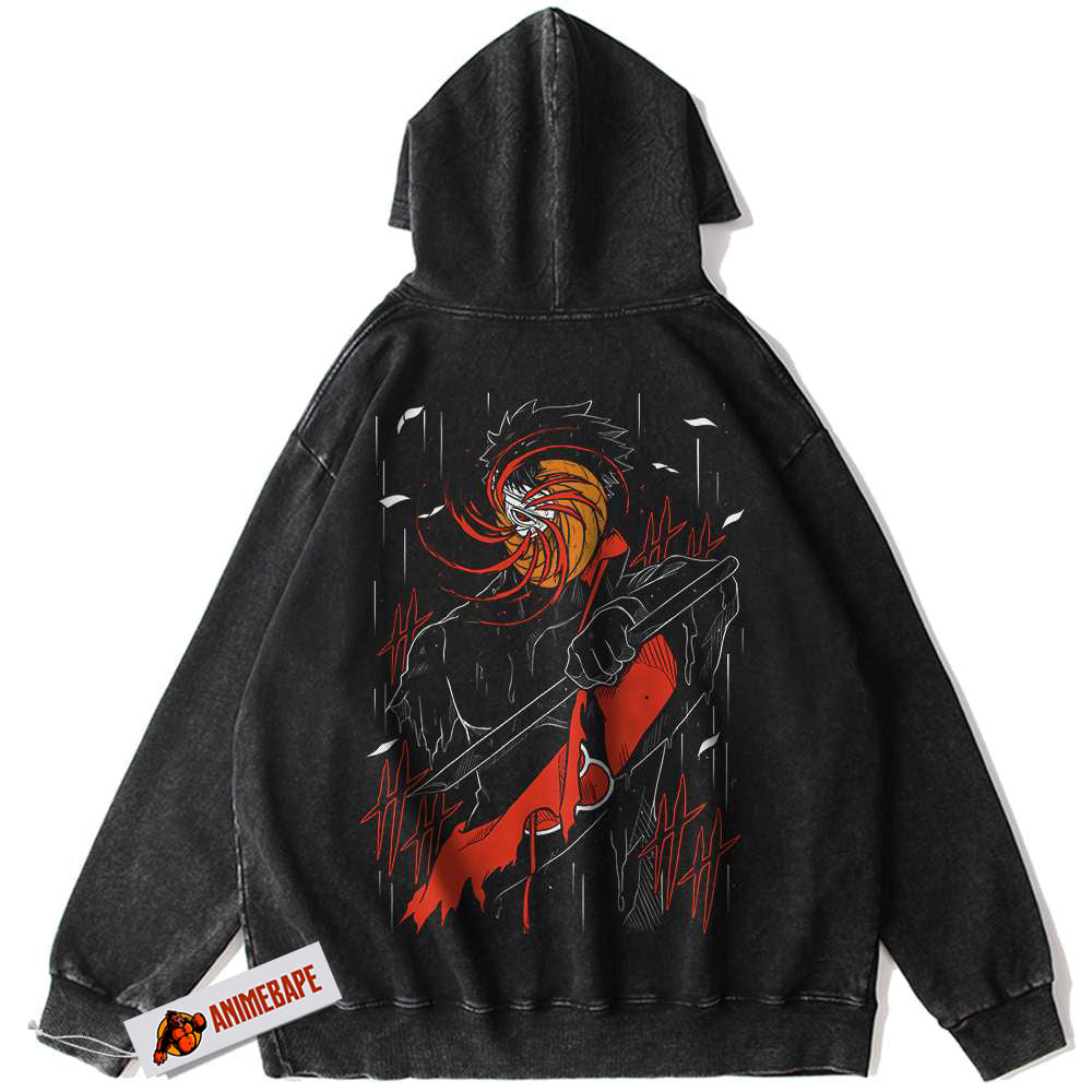 Obito Uchiha Masked Naruto Vintage Anime Hoodie for Fans and Collectors