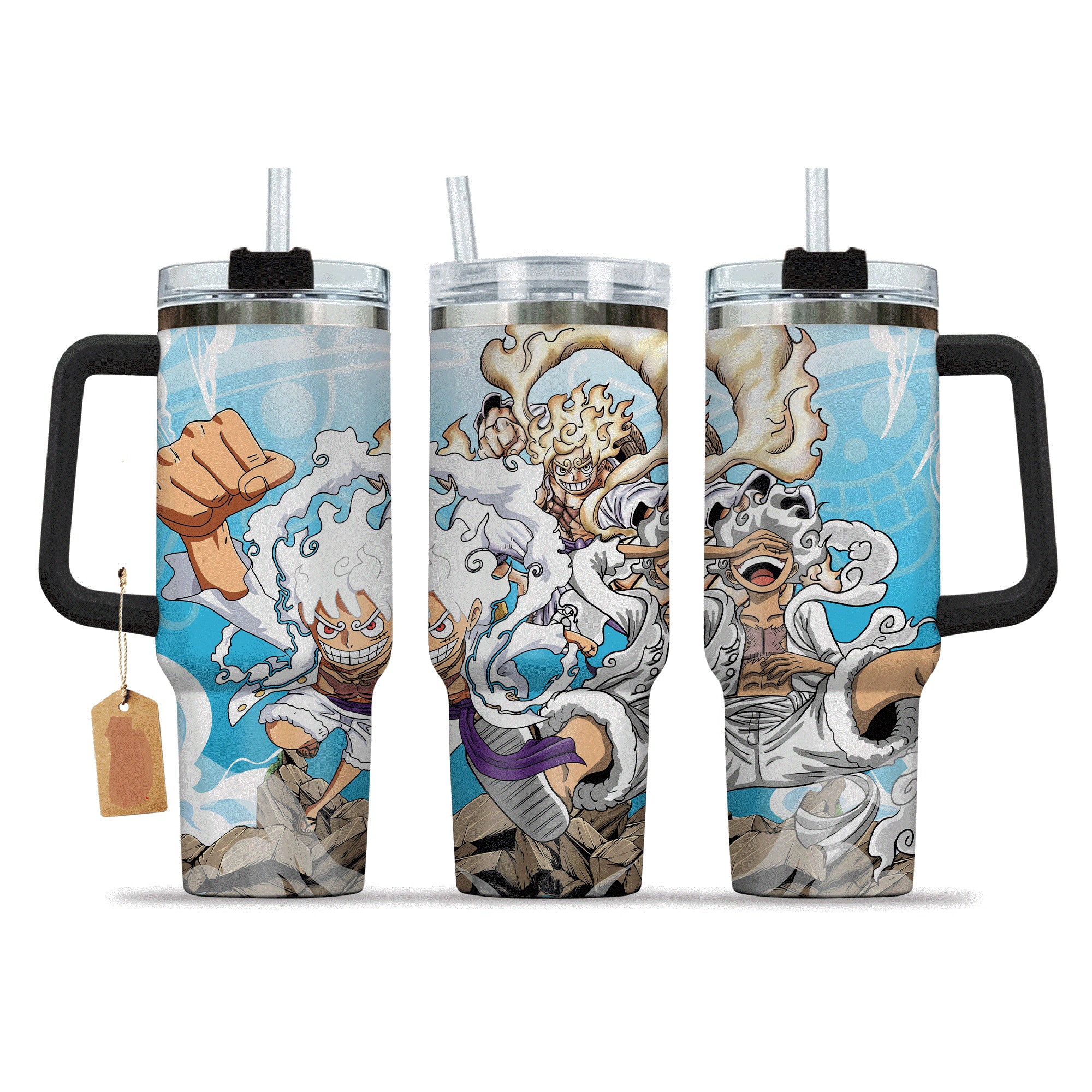 One Piece Monkey D Luffy Gear 5 Nika God Large Tumbler