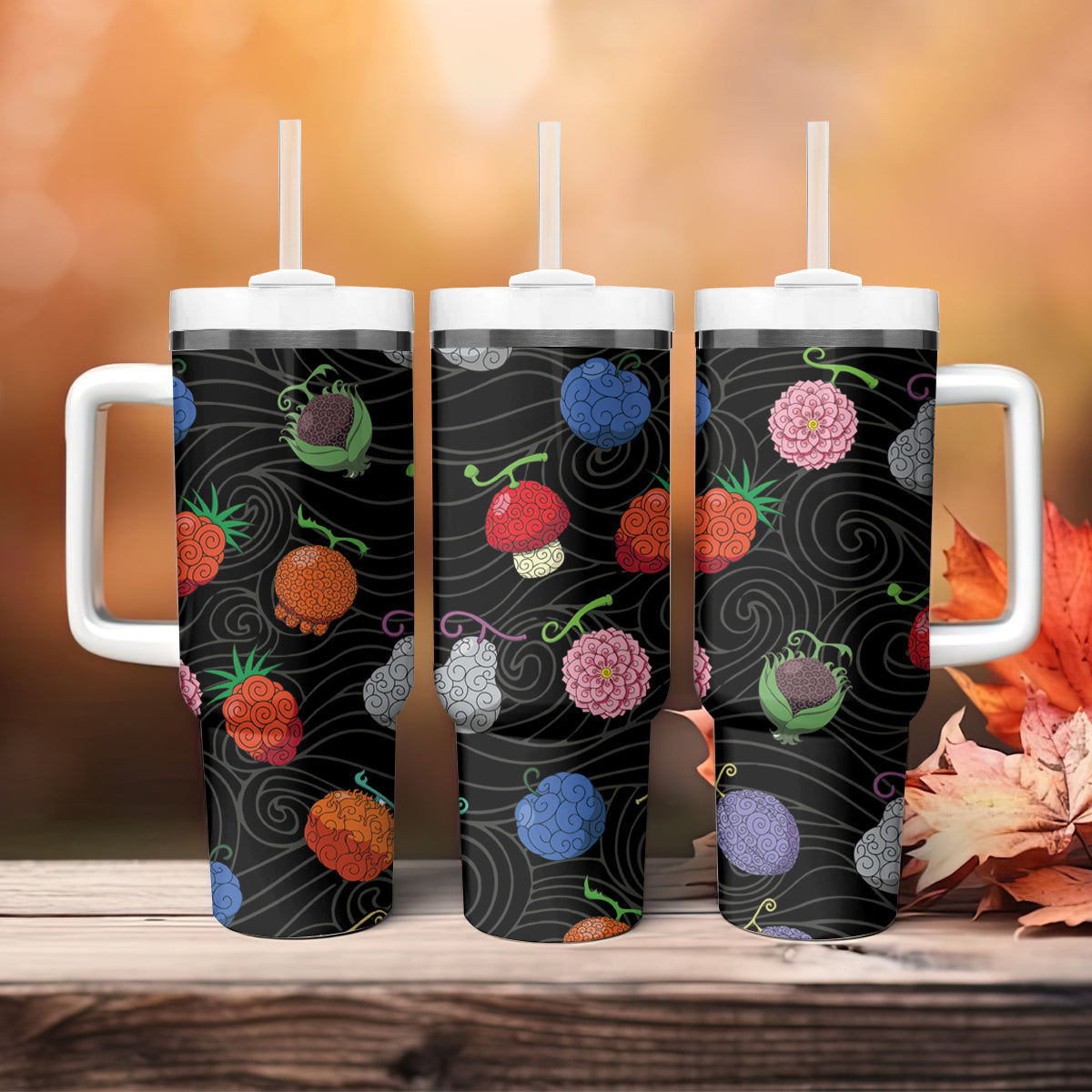 One Piece Devil Fruits Large Tumbler
