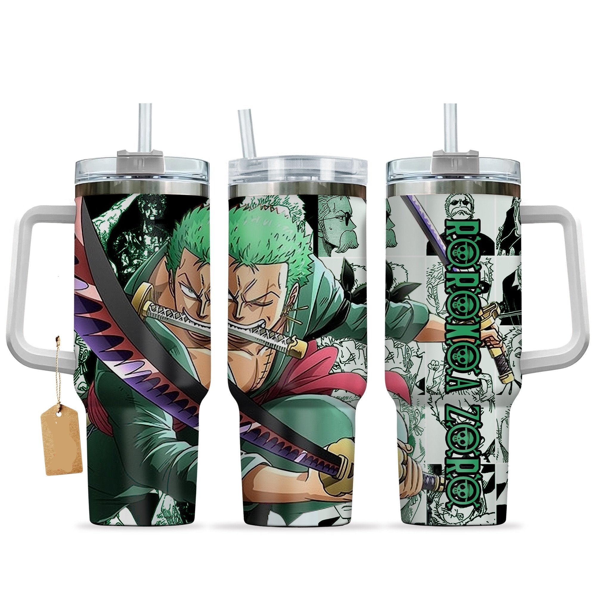 One Piece Roronoa Zoro The Swordman Large Tumbler