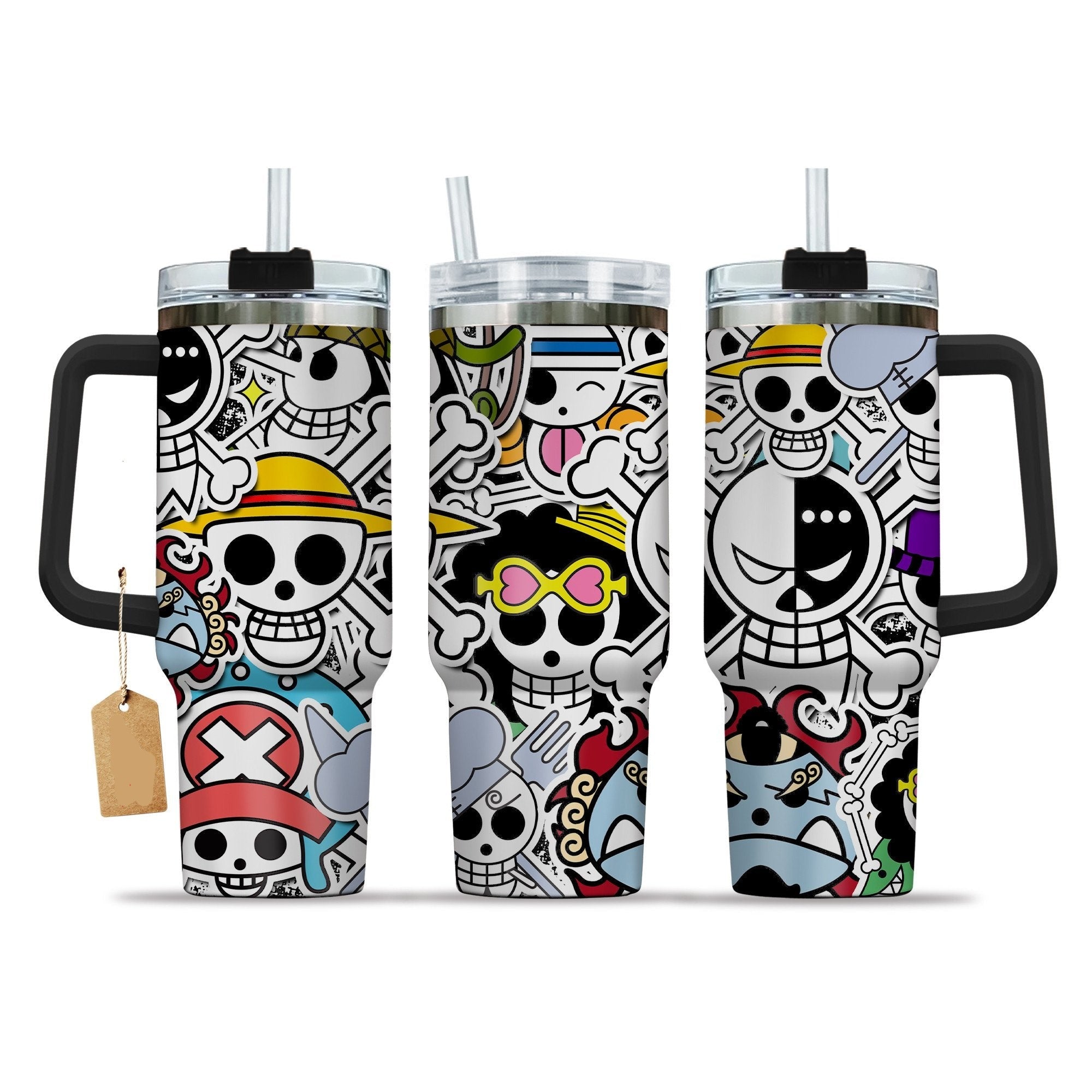 One Piece Straw Hat Pirates Jolly Roger Large Tumbler