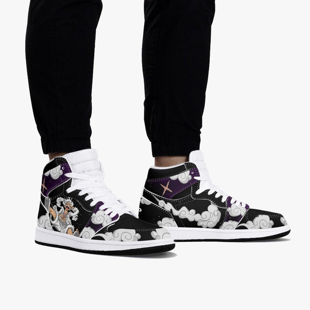 One Piece Luffy White Gear 5 AJ1 High Top Shoes