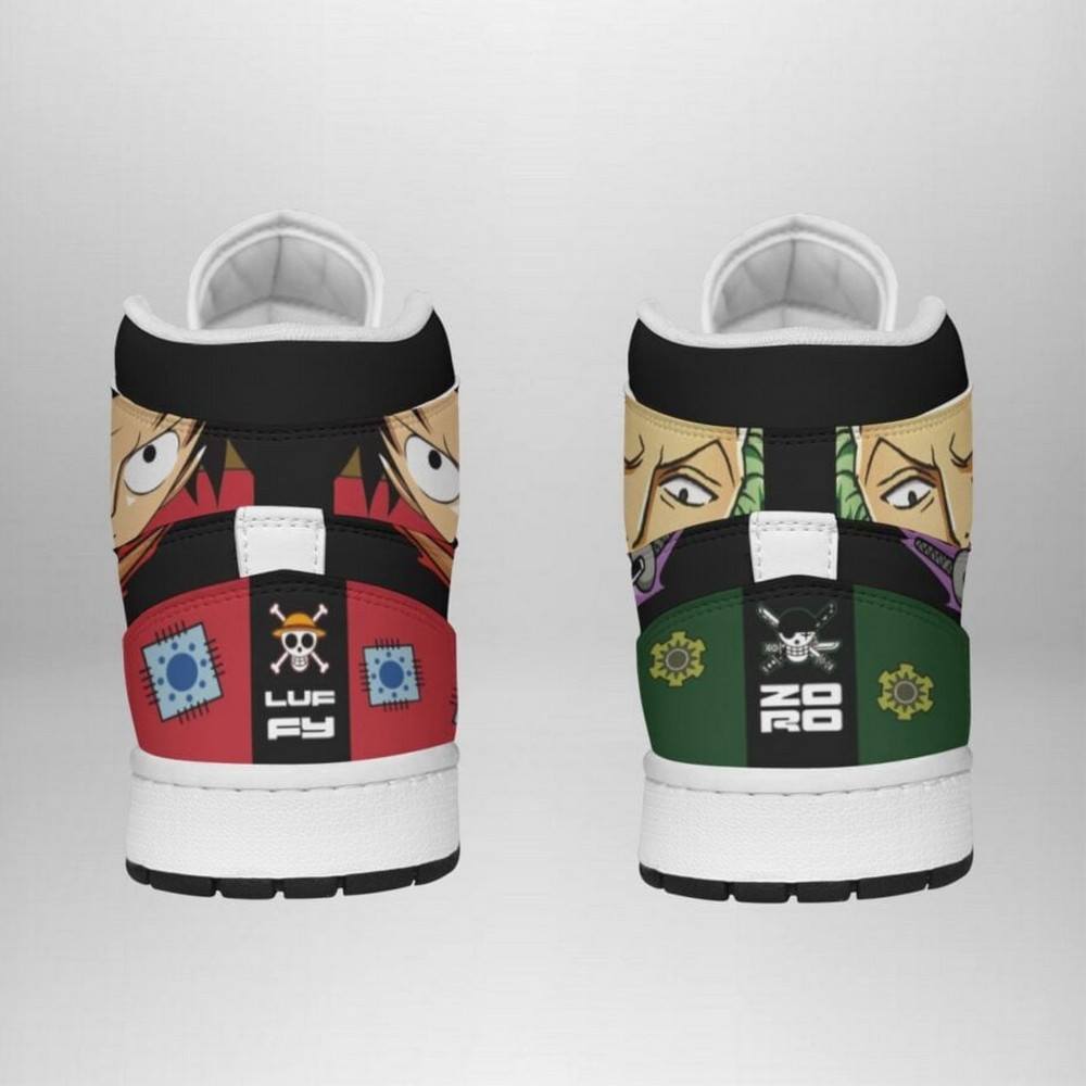 One Piece Zoro And Luffy AJ1 Shoes