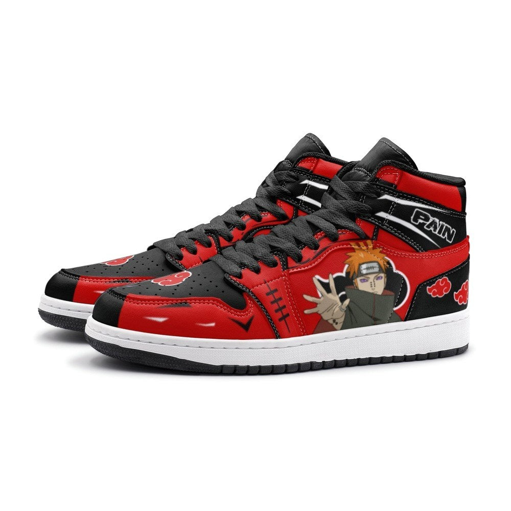 Pain Nagato Red Cloud Ninja J1 High Top Shoes