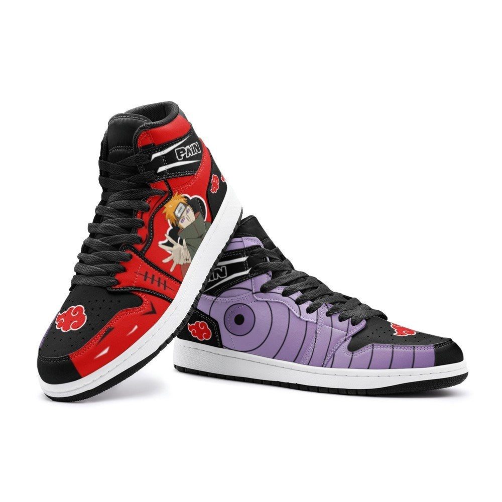 Pain Nagato Red Cloud Ninja J1 High Top Shoes