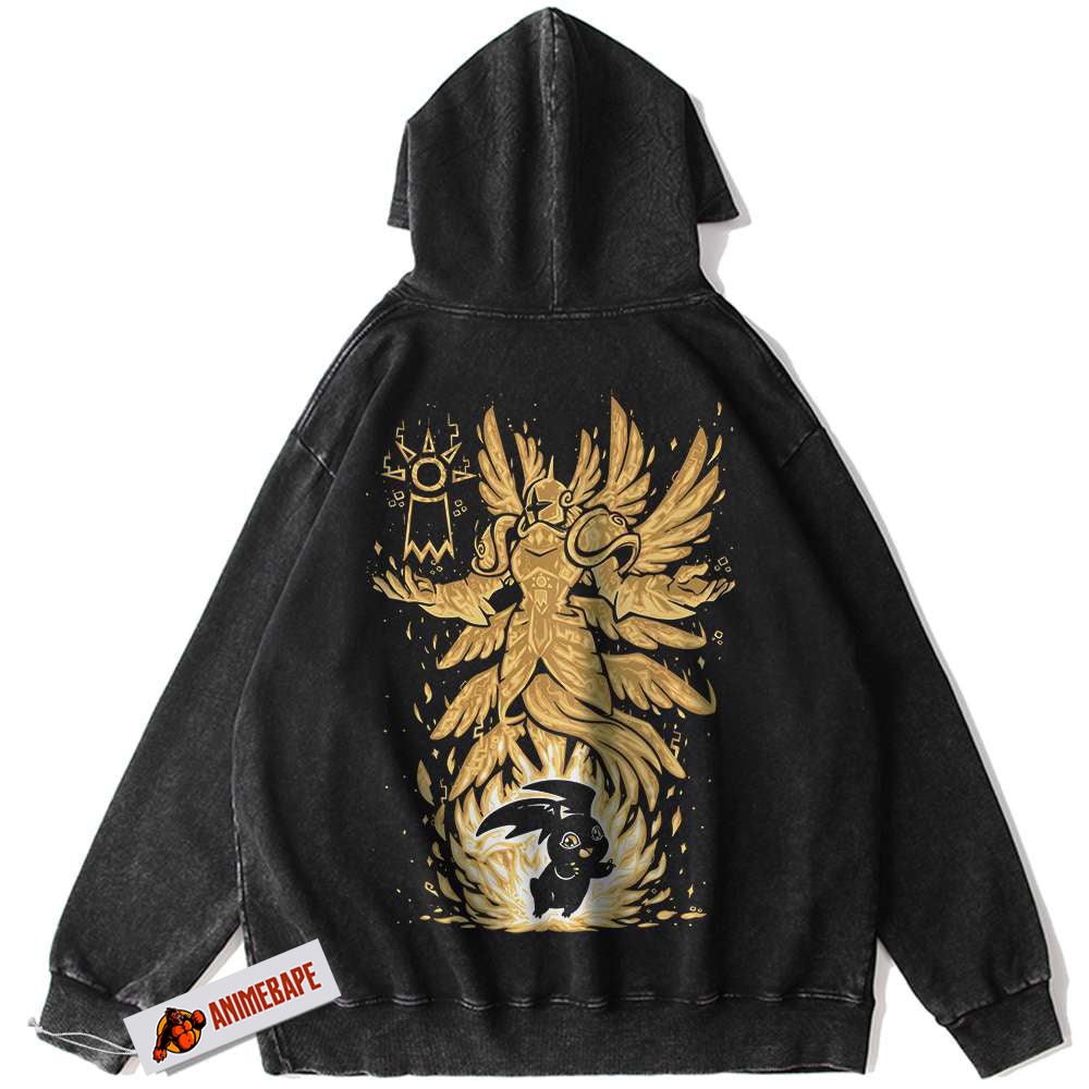 Patamon Digimon Adventure Vintage Anime Hoodie for Fans
