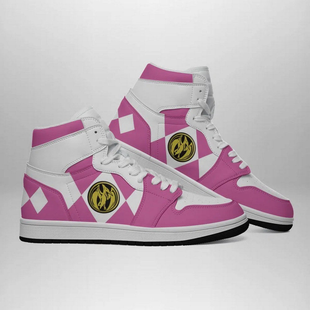 Pink Ranger Mighty Morphin V2 Power Rangers AJ1 Shoes