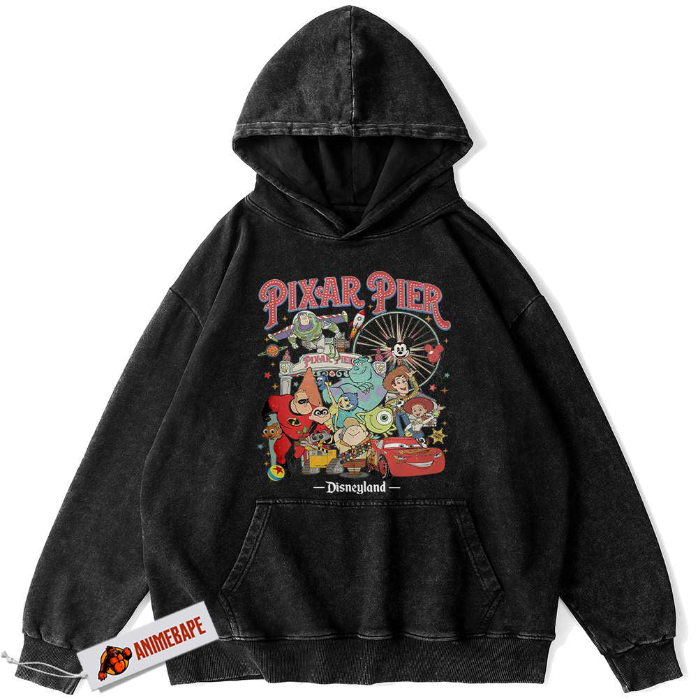 Disney Pixar Vintage Cartoon Hoodie for Adults and Kids