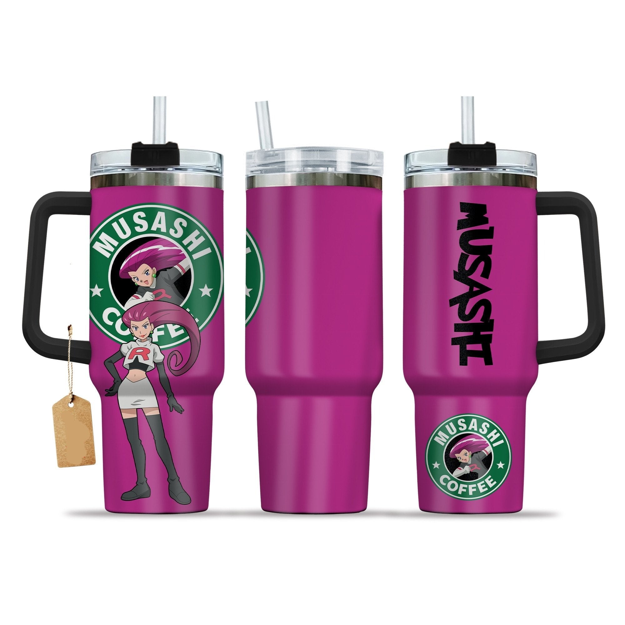 Pokemon Jessie Musashi Coffee Large Tumbler