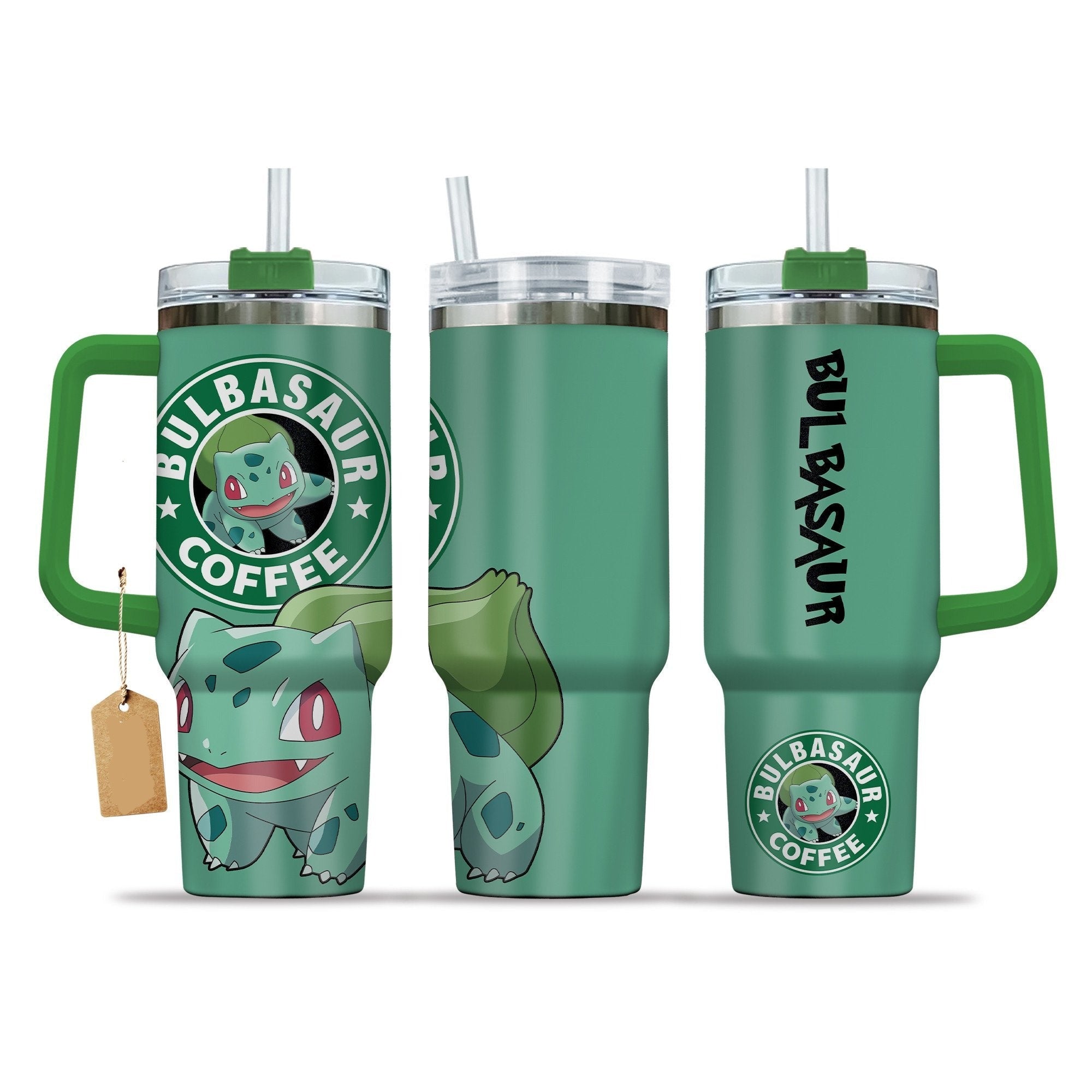 Pokemon Bulbasaur Coffee Large Tumbler