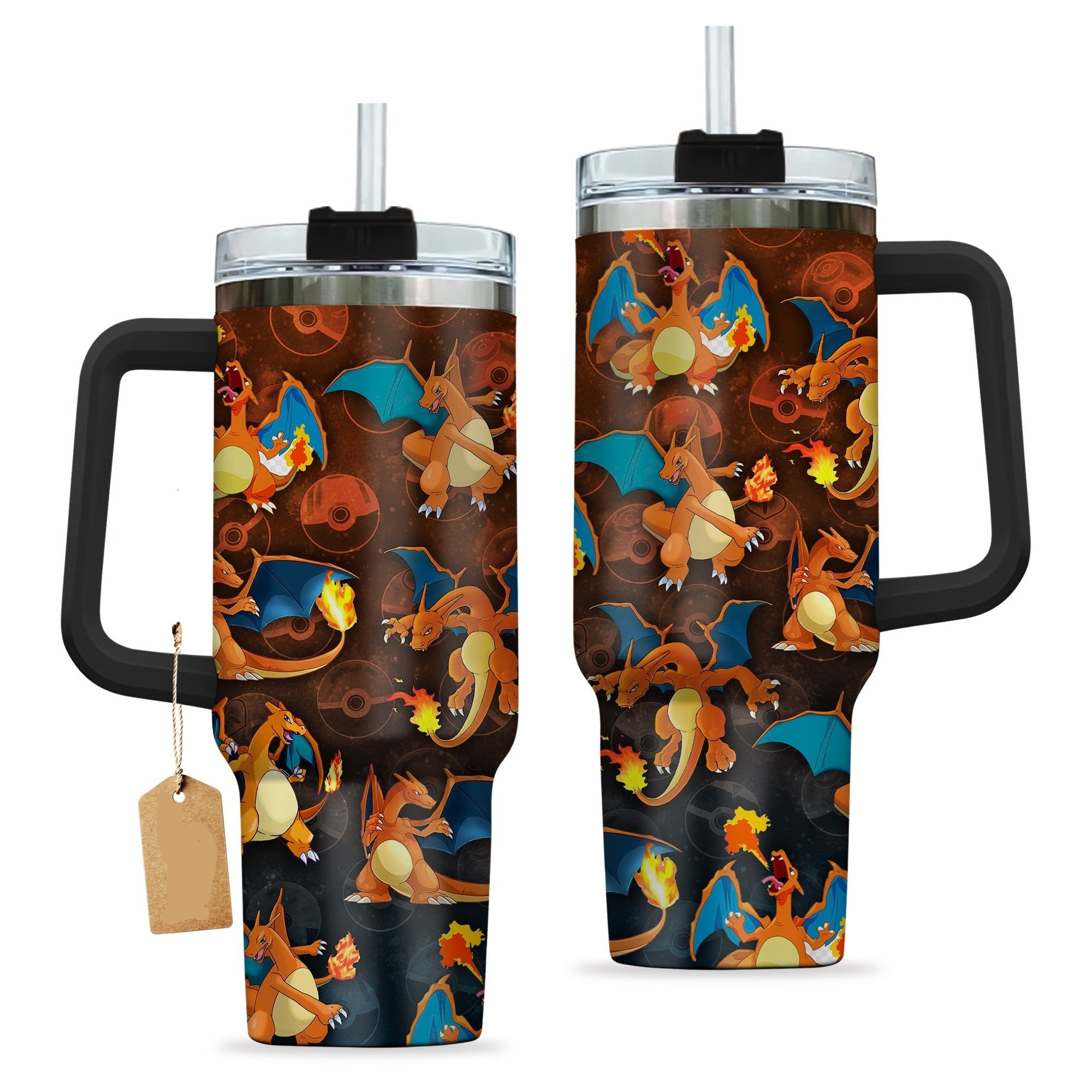 Pokemon Charizard Pokeball Large Tumbler