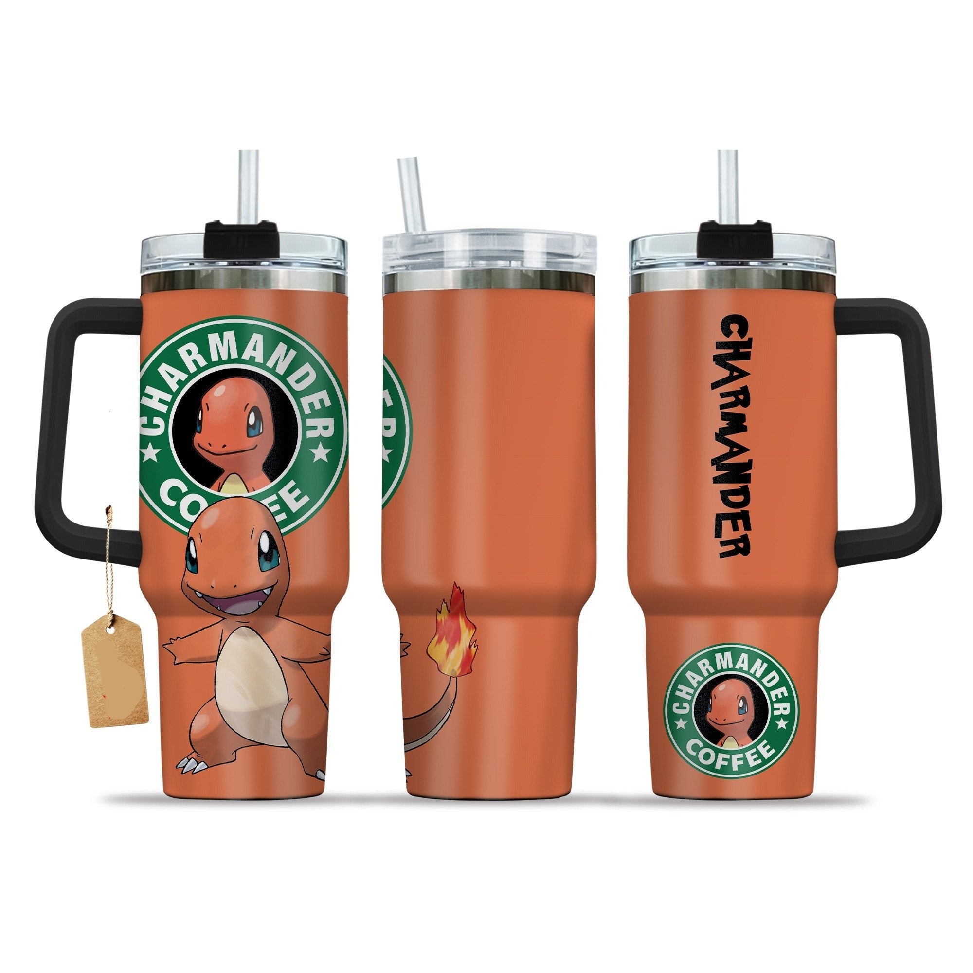 Pokemon Charmander Coffee Large Tumbler