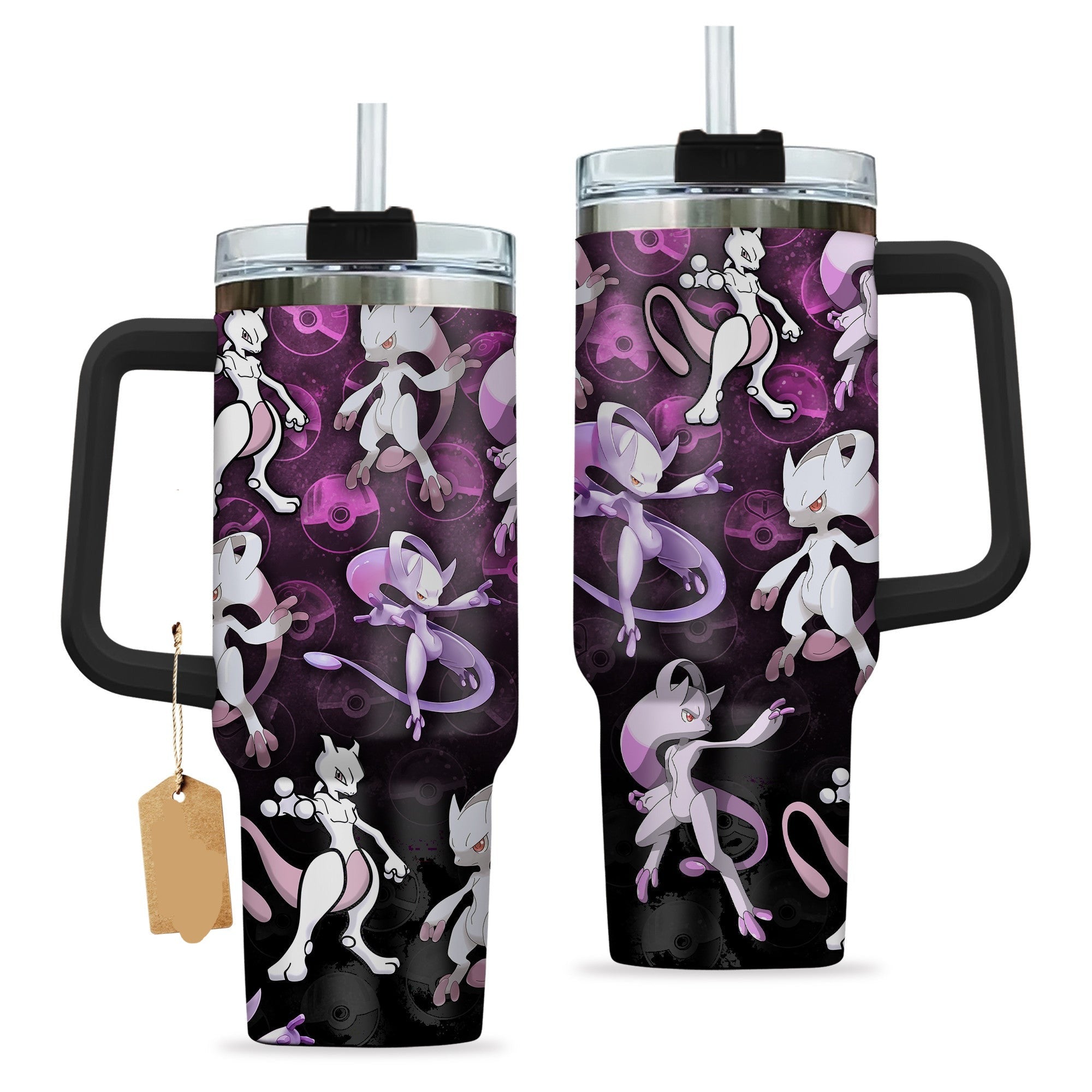 Pokemon Mewtwo Pokeball Large Tumbler